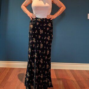 Betsey Johnson Floral Maxi Skirt Size 8